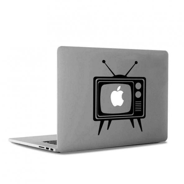 Apple Tv Nostajik Televizyon Tasarım Apple Sticker Etiket