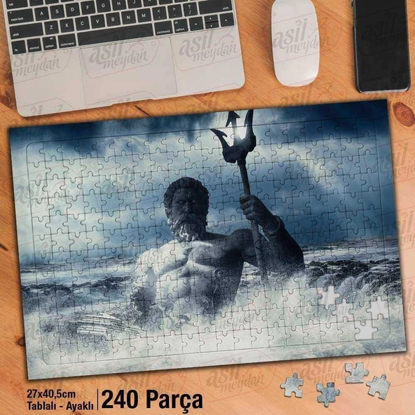 Asil Hobi Eski Yunan Tanrısı - mitoloji - Tarih Yapboz- Ayak Destekli Çerçeveli 240 Parça Puzzle