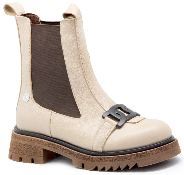 Mammamia D23kb 1660 Bej Bayan Ayakkabı Çizme-Bot Bot ürün görseli