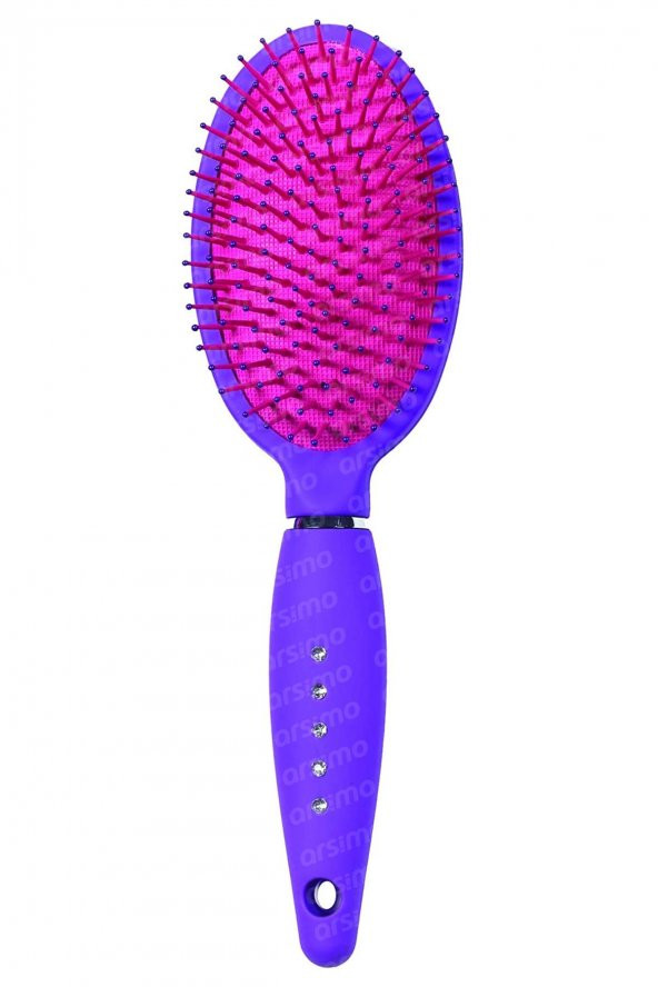 Renkli Oval Saç Fırçası | Renkli Oval Saç Açma Tarama Fırçası 24 cm