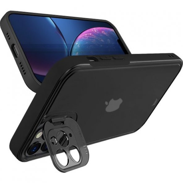 Buff iPhone 11 Pro Max Hybrid Corner Kılıf Black - 3