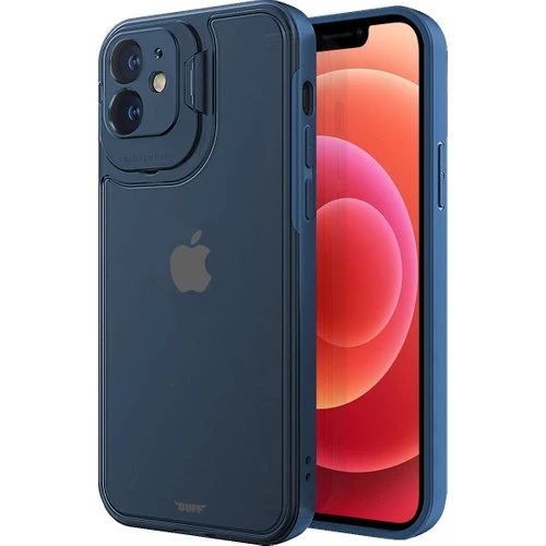 Buff Apple İphone 12 Hybrid Corner Kılıf Mavi