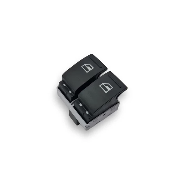 VW Caravelle 2004-2010 Sol Ön Kapı Cam Düğmesi Çiftli 7E0959855A - 3