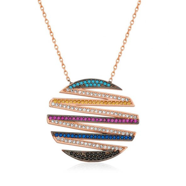 925 Ayar Gümüş Sonsuzluğa Giden Yol Kadın Gümüş Kolye ürün görseli