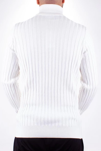 Twister 3625 Ekru Balıkçı Yaka Erkek Kazak - Resim 4