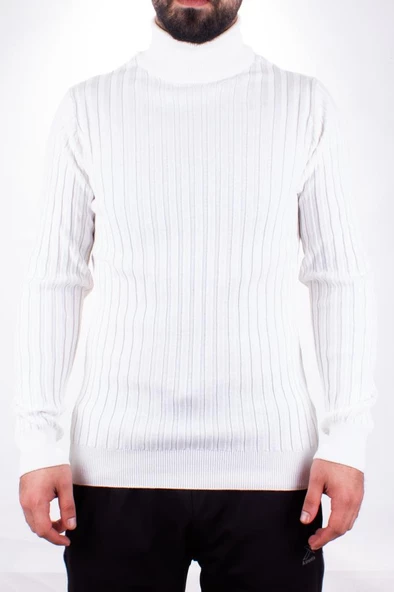 Twister 3625 Ekru Balıkçı Yaka Erkek Kazak - Resim 2