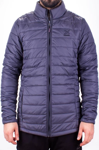 Kinetix Padded Coat Koyu Gri Günlük Şişme Erkek Mont - Resim 2