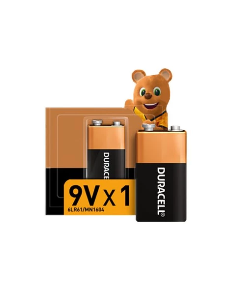 Duracell 9V Tekli Alkaline Pil 6LR61/MN1604 - 2