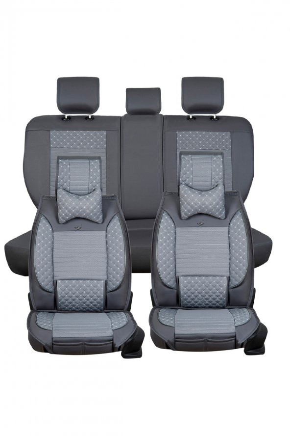 ACKSTRELTFÜMETP2001-27 Mercedes Citan Lüks Deri Oto Koltuk Kılıfı Ön/Arka Set - 3