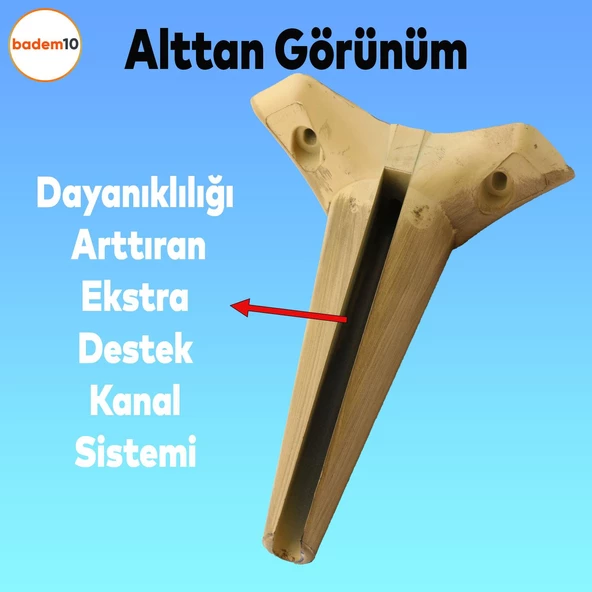 Aspen Lüks Mobilya Kanepe Koltuk Tv Ünitesi Konsol Ayağı Ayakları 20 Cm (4 ADET) - 4