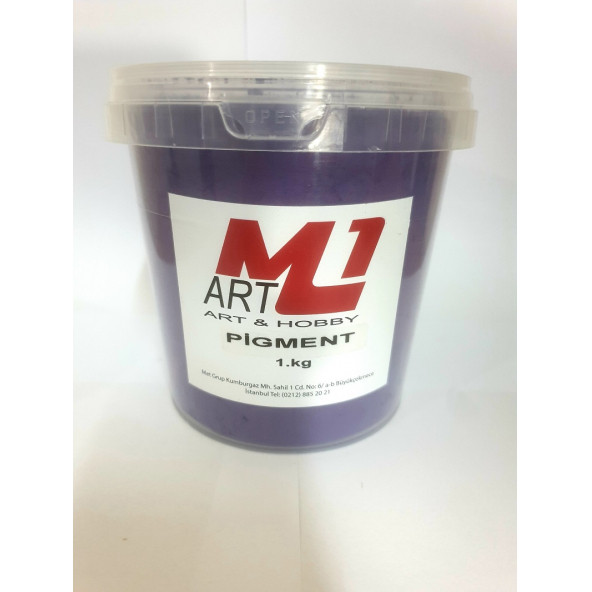 M1 ART Toz Pigment Boya MOR 1.kg -Epoksi Reçine-Poliüretan Reçine-Polyester Reçine-Mum Boyası - 1