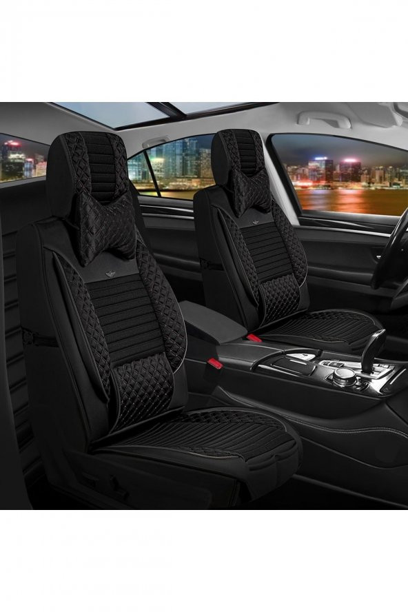ACKSTRP3ELTSYH001-248 Alfa Romeo Stelvio Lüks Deri Oto Koltuk Kılıfı Ön/Arka Set - 3