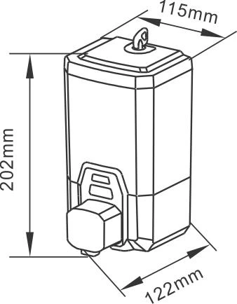 Omnipazar Xinda ZYQ100P Manuel Köpük Dispenseri Plastik 1000 ml - 2