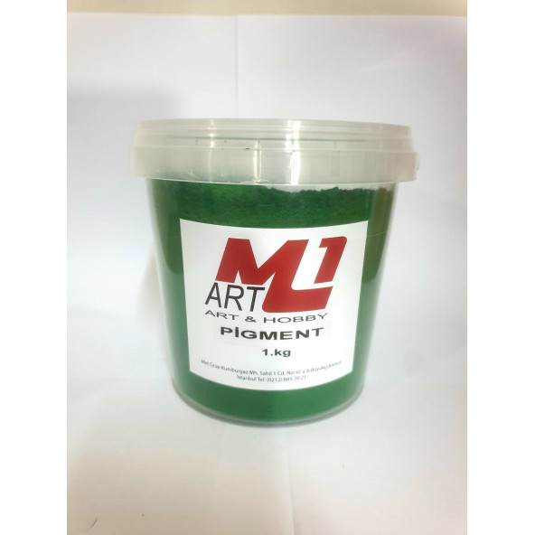 M1 ART Toz Pigment Boya YAYLA YEŞİLİ 1.kg -Epoksi Reçine-Poliüretan Reçine-Polyester Reçine-Mum Boyası