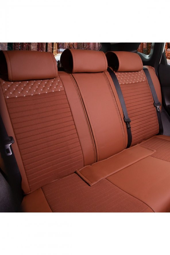 ACKSTRELTTRÇP4001-157 
Peugeot 301 Lüks Deri Oto Koltuk Kılıfı Ön/Arka Set - 2