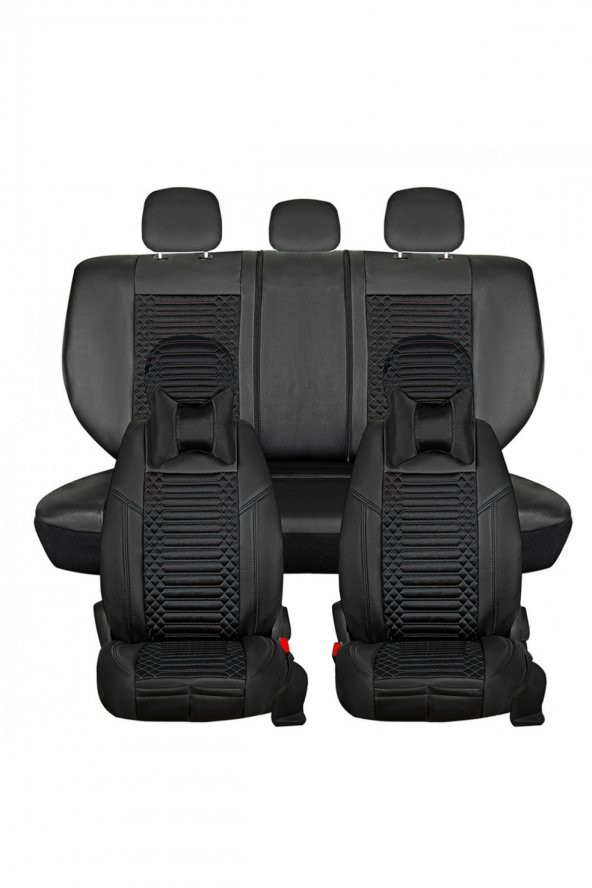 ACKSTRP1EXCSYH001-169 
Renault Clio 4 Lüks Deri Oto Koltuk Kılıfı Ön/Arka Set EXCLUSIVE