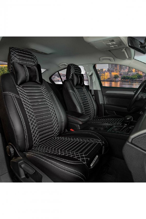 ACKSTREXCSYHBYZP1001-325 Opel Frontera Lüks Deri Oto Koltuk Kılıfı Ön/Arka Set EXCLUSIVE