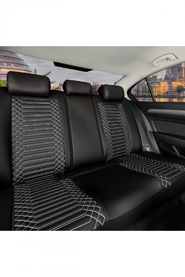 ACKSTREXCSYHBYZP1001-325 Opel Frontera Lüks Deri Oto Koltuk Kılıfı Ön/Arka Set EXCLUSIVE - 2