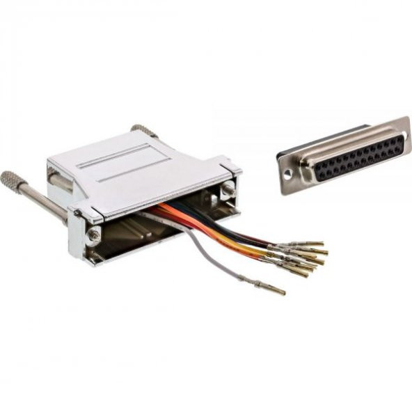 D-Sub 25 Pin Dişi - RJ45 Dişi Modüler Çevirici
