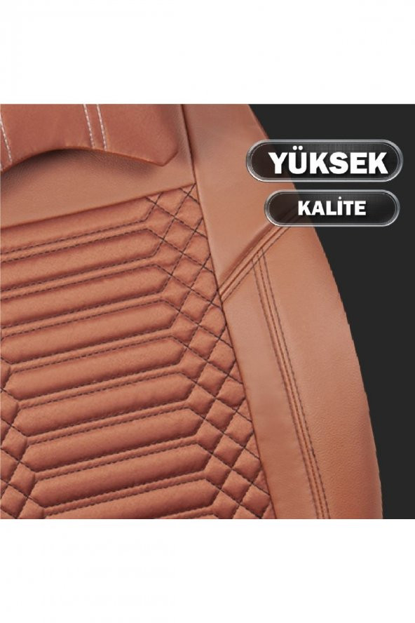 ACKSTREXCTRÇNP001-262 Citron C4 Cactus Lüks Deri Oto Koltuk Kılıfı Ön/Arka Set EXCLUSIVE Exclusıve - 5
