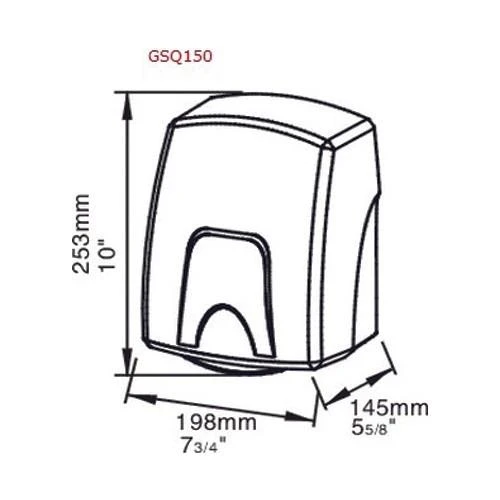 Omnipazar Xinda GSQ150 El Kurutma Makinesi Sensörlü ABS Gövdeli 1500W - Resim 2