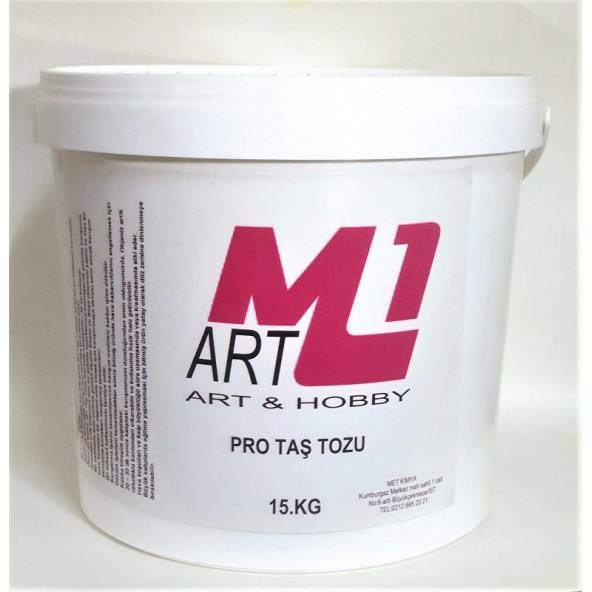 M1 ART PRO KOKULU TAŞ TOZU 15 kg - (KOKUSUZDUR) 9 RENK SEÇENEĞİ