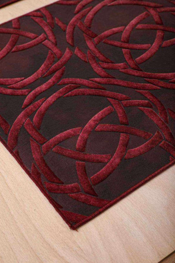 Deri Amerikan Servis 2 li Bordo - 3