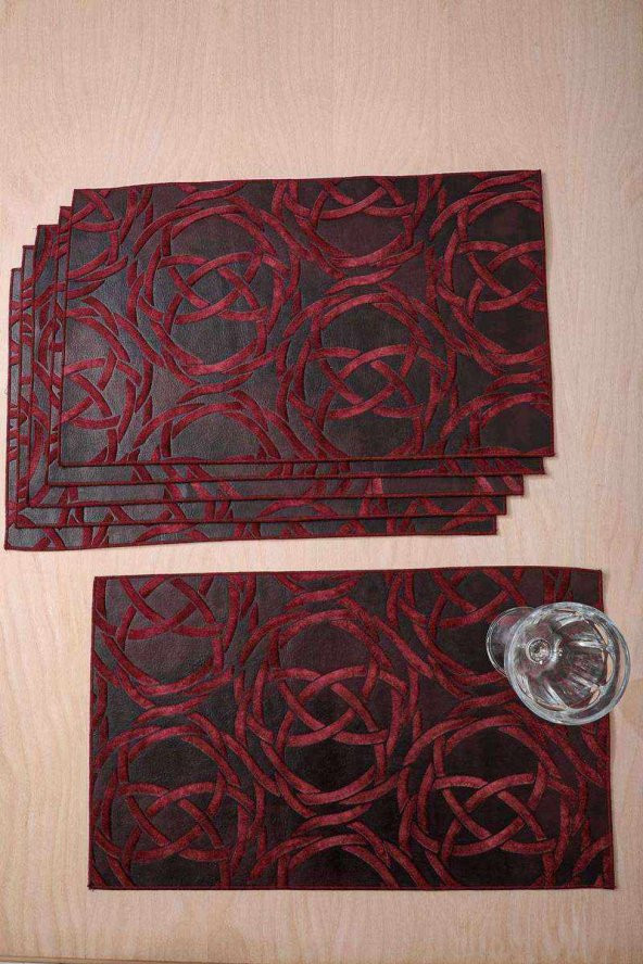 Deri Amerikan Servis 2 li Bordo - 5