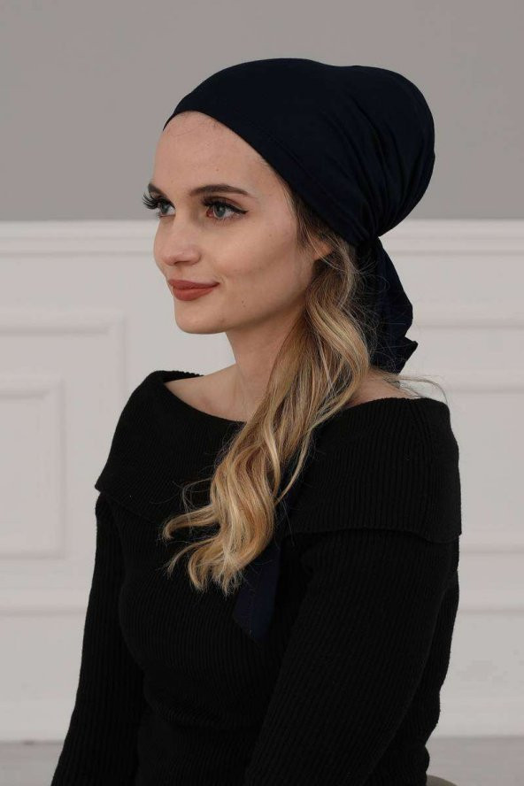 Penye Bandana Lacivert - 7