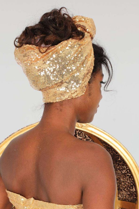 Payetli Bandana Gold - 3