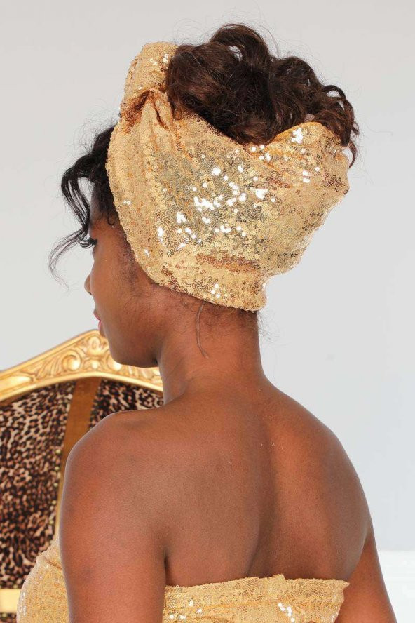 Payetli Bandana Gold - 5