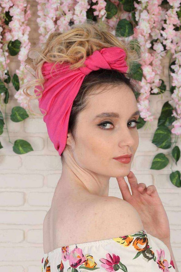 Bandana Saç Bandı Fuşya - 4