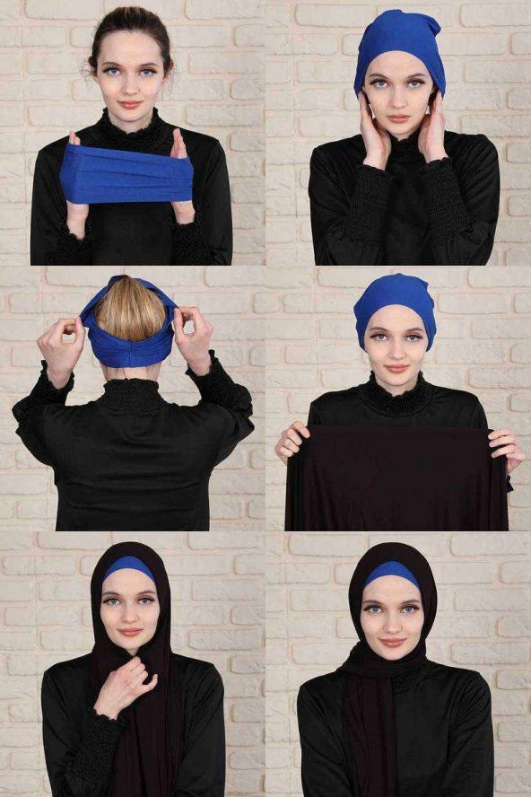 Bandana Saç Bandı Saks Mavi - 2
