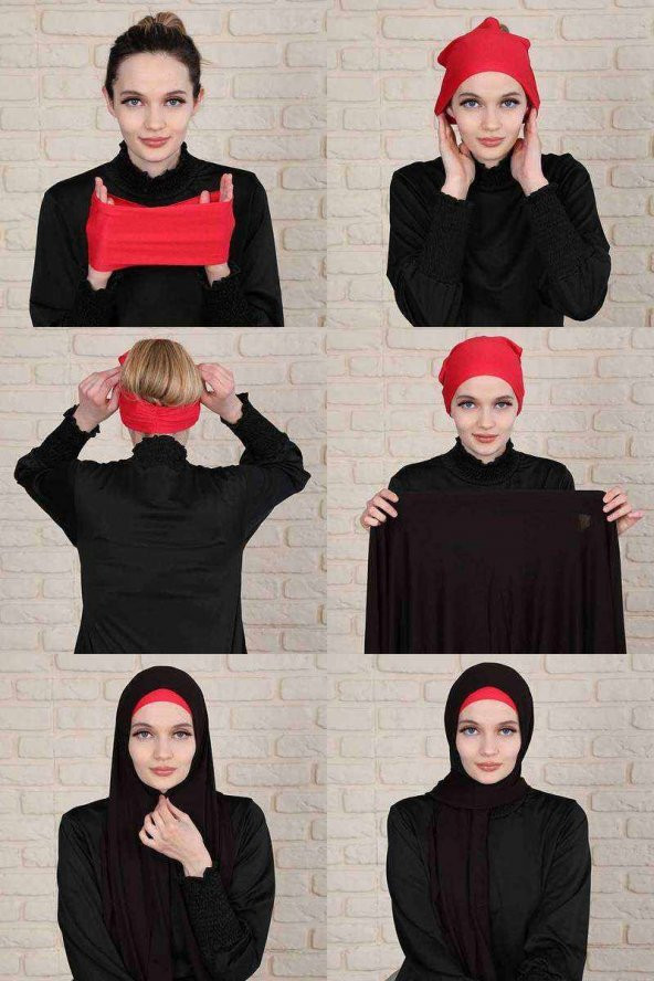 Bandana Saç Bandı Kırmızı - 2