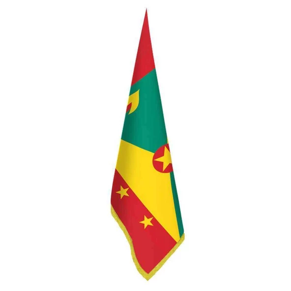 Grenada Bayrağı - Ofis-Makam-Toplantı Odaları - Saçaklı Makam Bayrağı