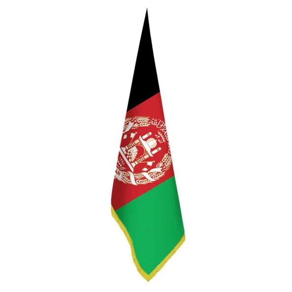 Afganistan Bayrak -Ofis -Makam-Toplantı Odaları - Saçaklı Makam Bayrağı