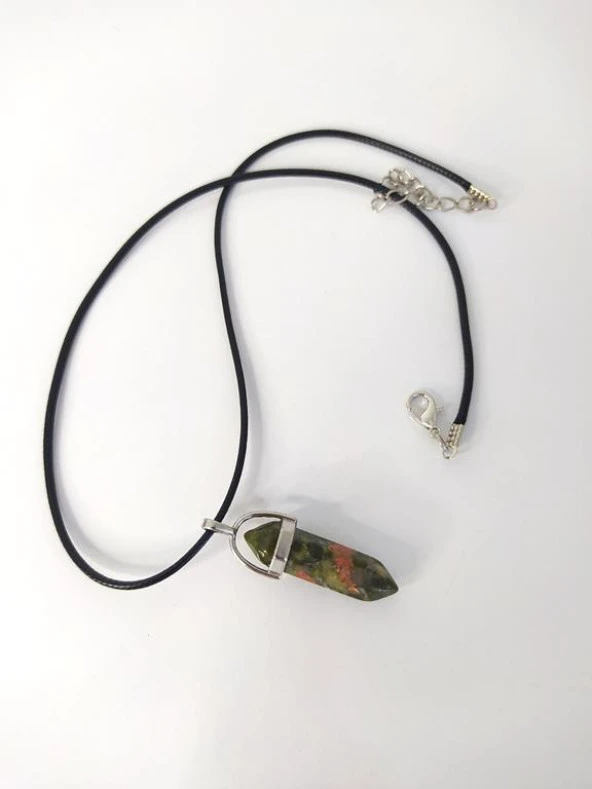 Doğaltaş Unakit Taşı Kolye Takı Bijuteri Aksesuar - 2