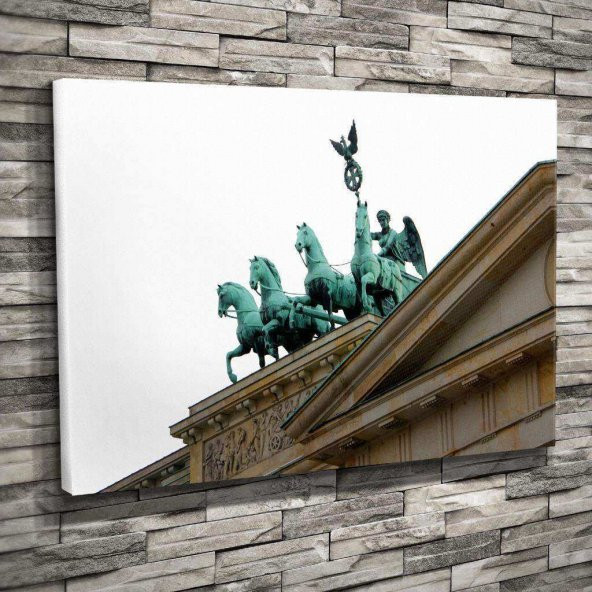 Brandenburg Kapısı -Almanya -Berlin -Tarih -Mimari -Heykel -Şehir -50x70cm Dekoratif Kanvas Tablo