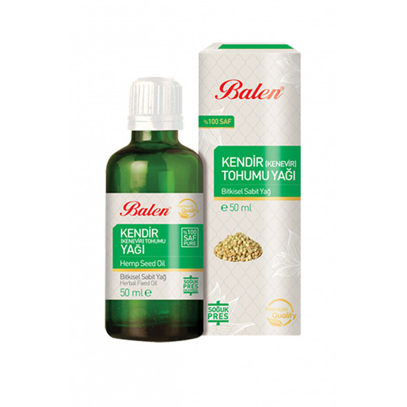 Balen Kendir Tohumu Yağı 50ml Kenevir Tohumu Yağı