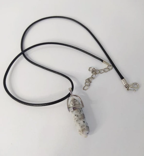 Doğaltaş Jasper Taşı Kolye Takı Bijuteri Aksesuar - 2