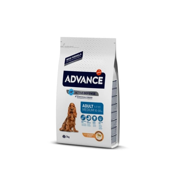 Advance Yetişkin Orta Irk Tavuklu Köpek Maması 3 Kg