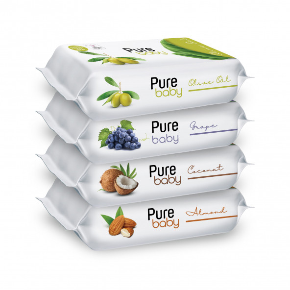Pure Baby Islak Havlu 12x50 (600 Yaprak) - 3