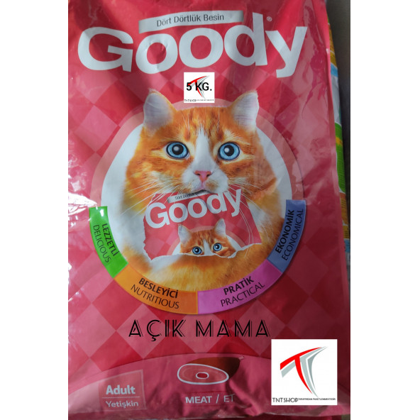 Goody Etli Kedi Maması 5 Kg.