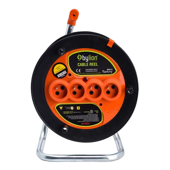 Bylion MK2025 4 Soketli 3x2.5mm 20 Metre Makaralı Kablo - 2