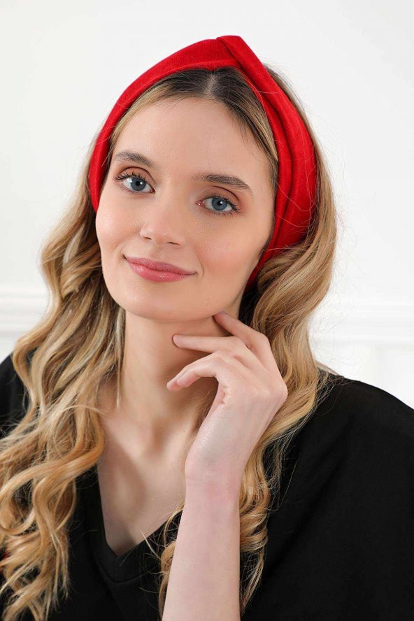 Saç Bandı , Bandana,Kırmızı,SB-9 - 2