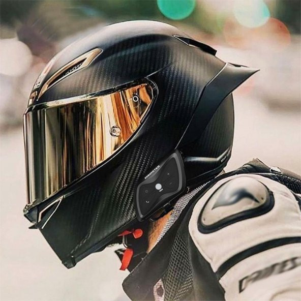 Knmaster KN2050 Motosiklet Kask İnterkom Bluetooth Intercom Kulaklık Seti - 6