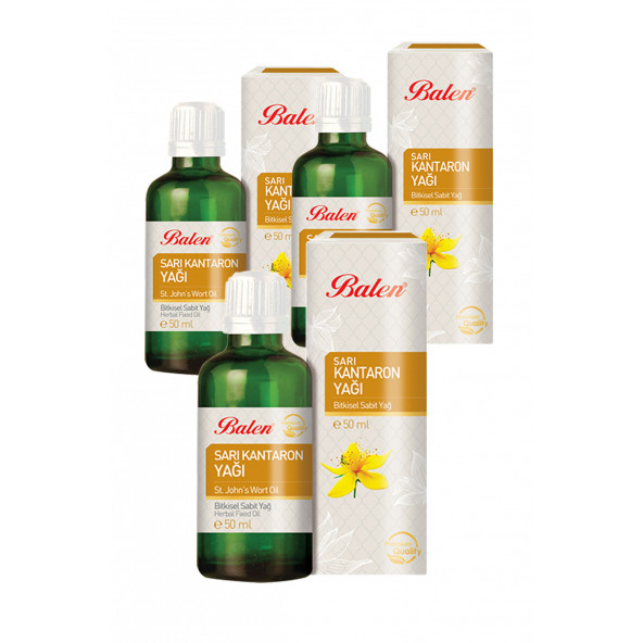 3 Kutu Balen Sarı Kantaron Yağı 50 ml