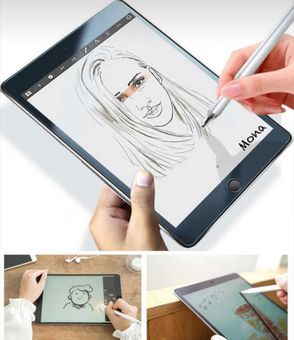 Galaxy Tab S7 Plus T970 Kağıt Hissi Veren Tablet Ekran Koruyucu (Z-PAPER LİKE)