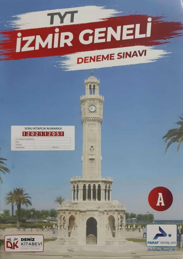 İzmir Geneli 1 Tyt 1 Ayt Kazandıran Deneme Sınavı Seti A Kitapçığı ( Optik Formlu )