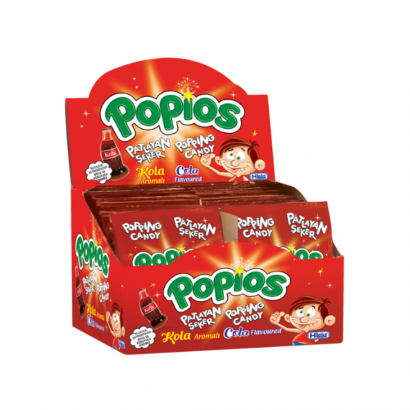 Hleks Patlayan Şeker Papios 40 Adet Kolalı 4 Paket - 3